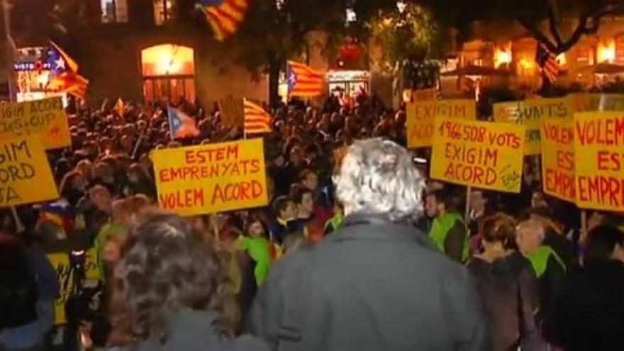 Manifestaciones independentistas en Barcelona