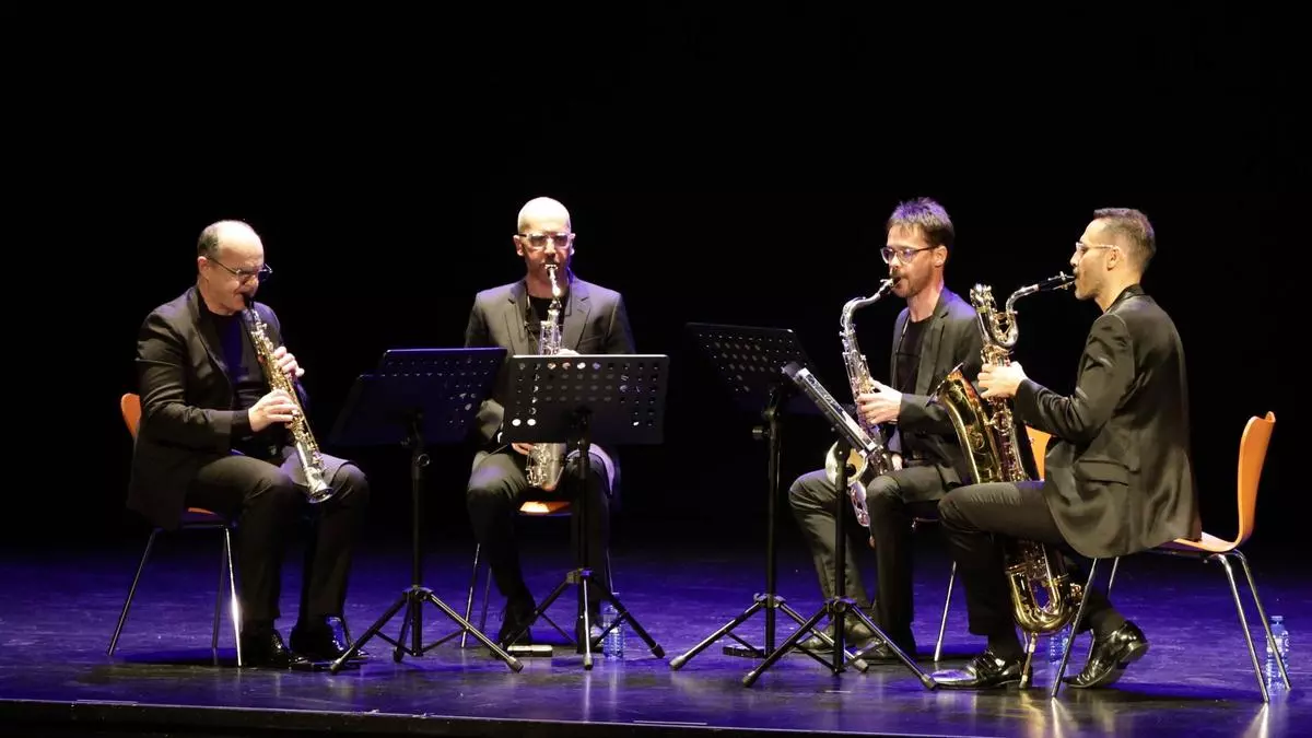 Fulium Fugit Saxophone Quartet arranca su gira en el Gran Teatro de Cáceres