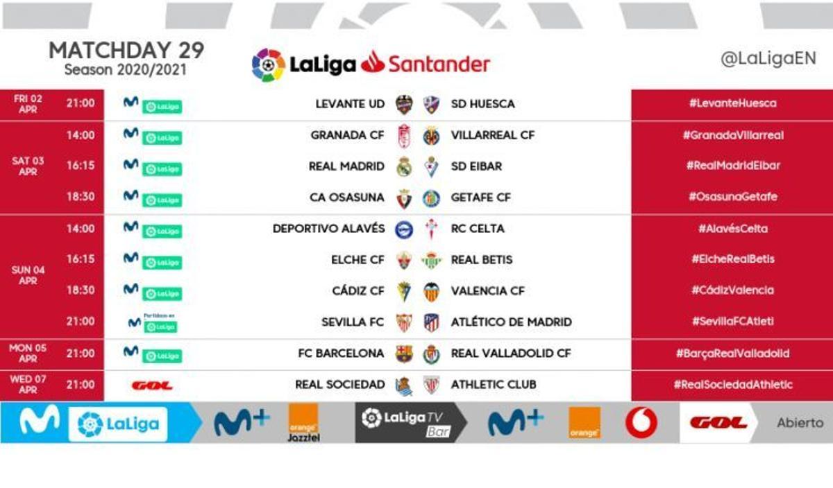 Ya hay horario para la jornada de Semana Santa