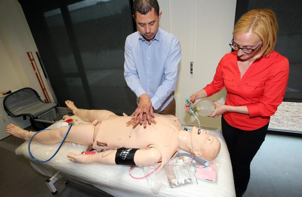 Maniquíes robóticos para la formación de sanitarios en el Chuvi