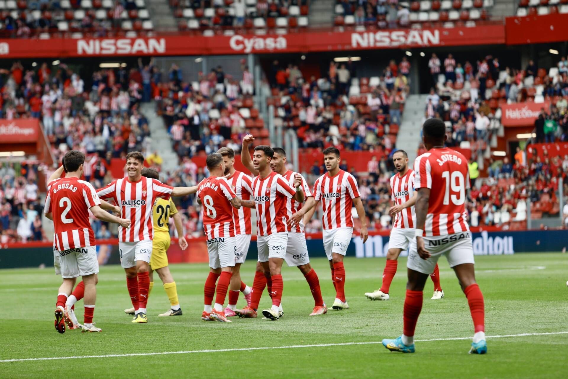 Así fue el partido entre el Sporting y el Andorra