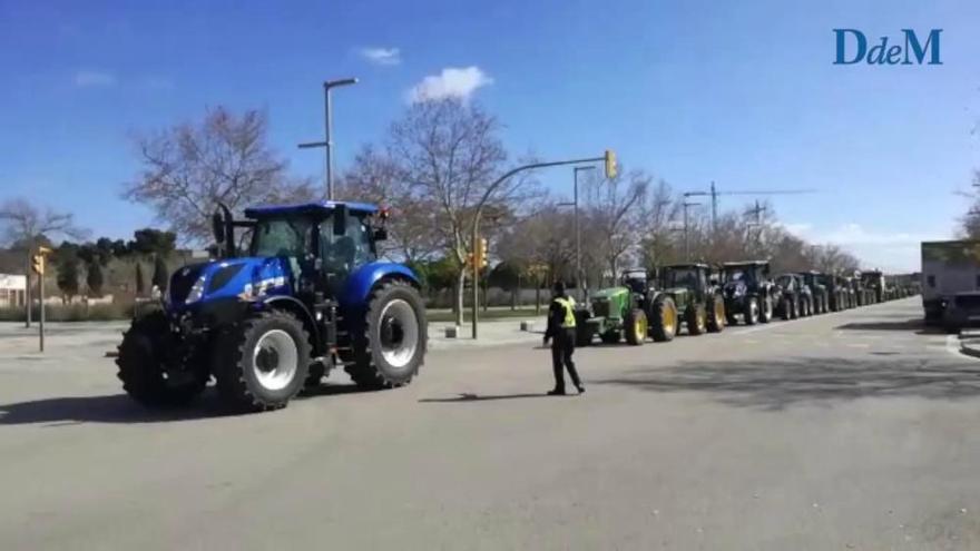 Traktor-Parade in Palma de Mallorca