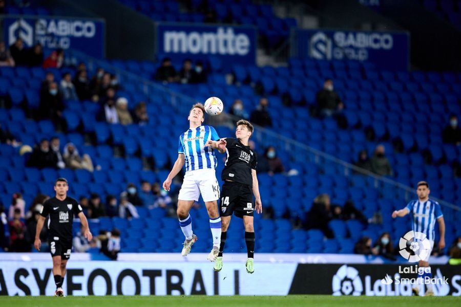 Las imágenes del Real Sociedad B - Málaga CF de LaLiga SmartBank