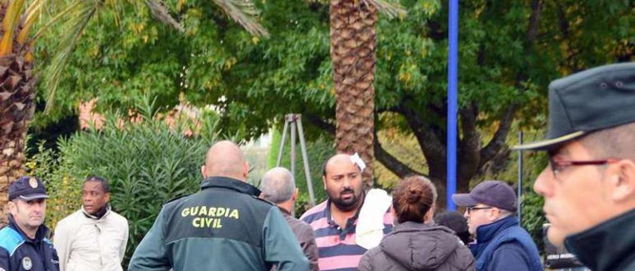 El incidente violento en Cangas desató la investigación. // G.N.