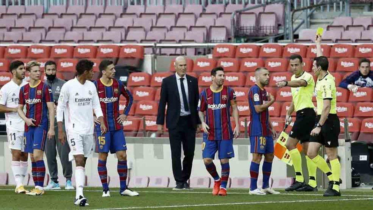 Imagen del último Clásico entre el Barça y el Madrid disputado en el Camp Nou