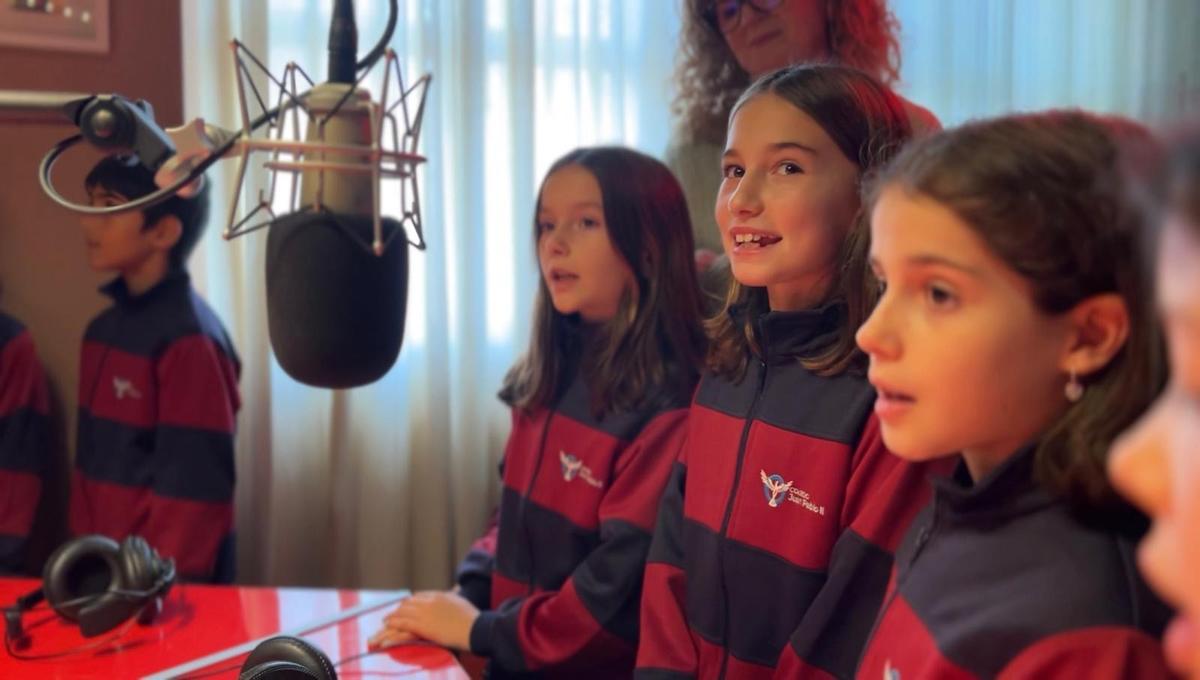 Alumnado del colergio en un momento de la clase