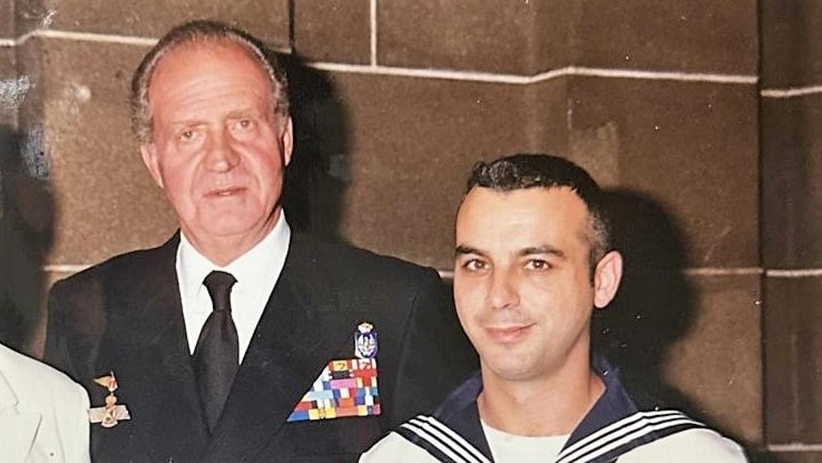 Pepe Romeo, con el rey Juan Carlos en 1999.