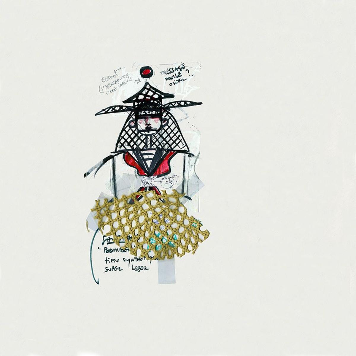 Boceto de Jean Paul Goude para Desigual