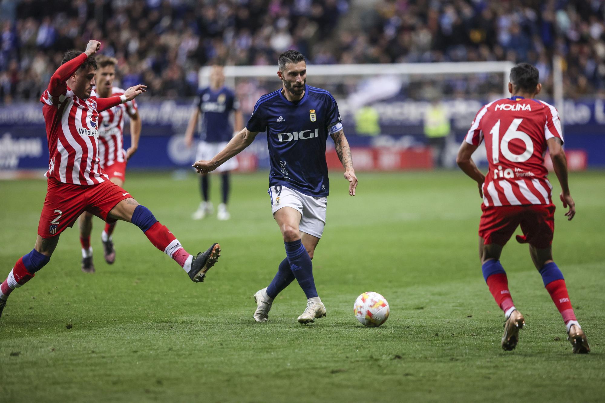 En imágenes: así fue el duelo copero entre el Real Oviedo y el Atlético de Madrid