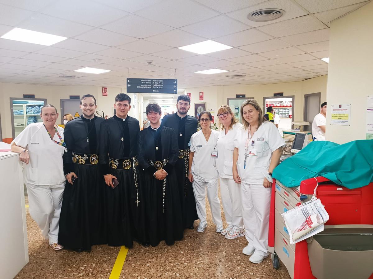 Otra imagen de la visita al centro.