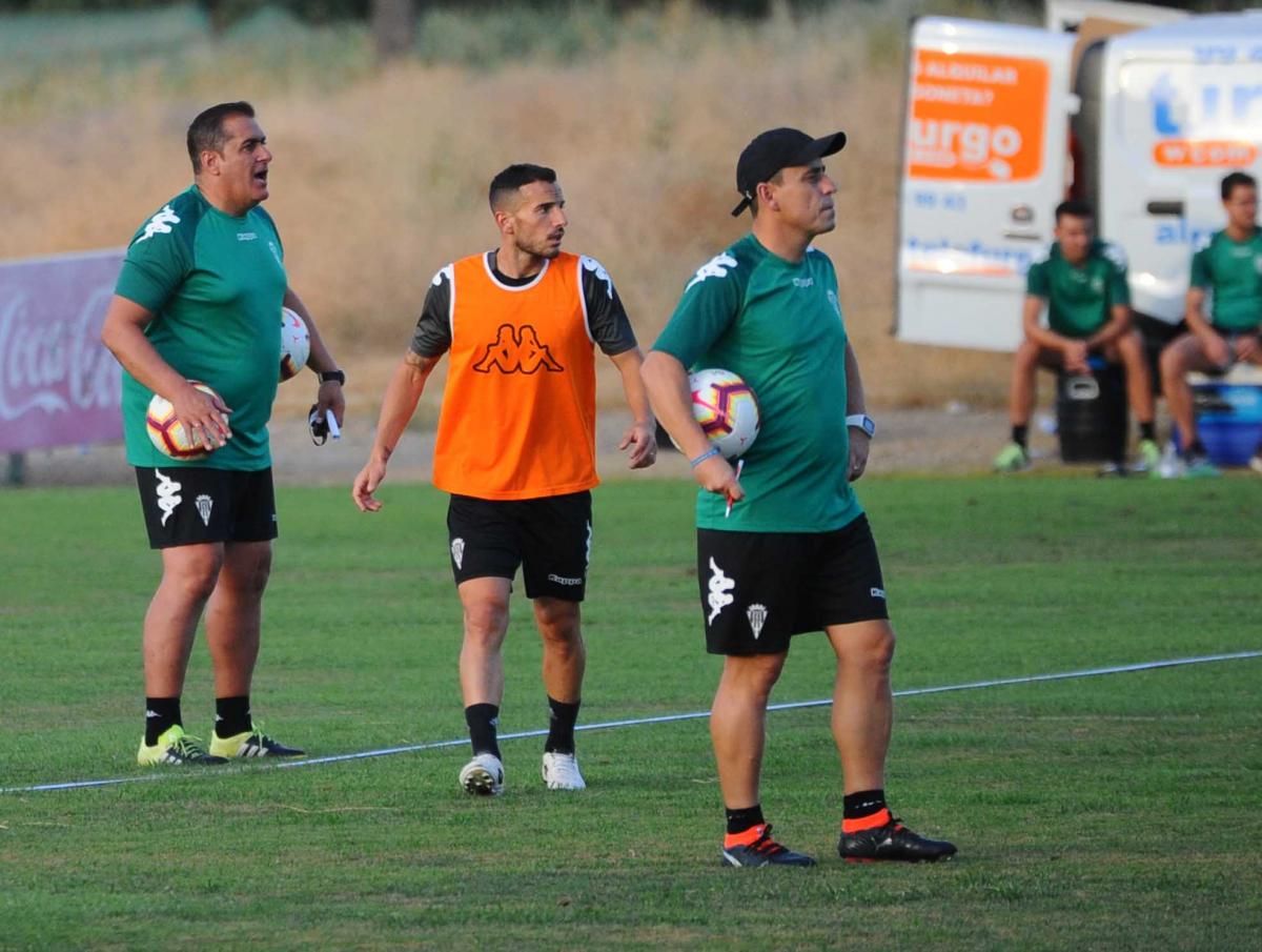 Primer entrenamiento de Sandoval tras su vuelta al Córdoba CF