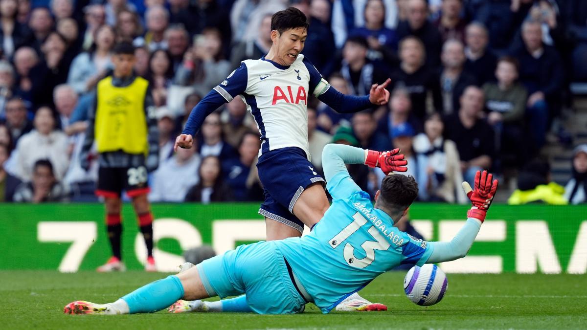 Kepa no tuvo su mejor tarde ante el Tottenham