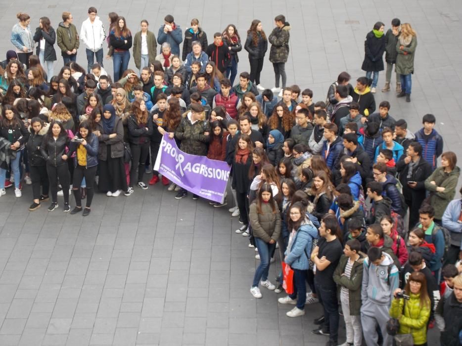 Clam contra la violència masclista a Manresa