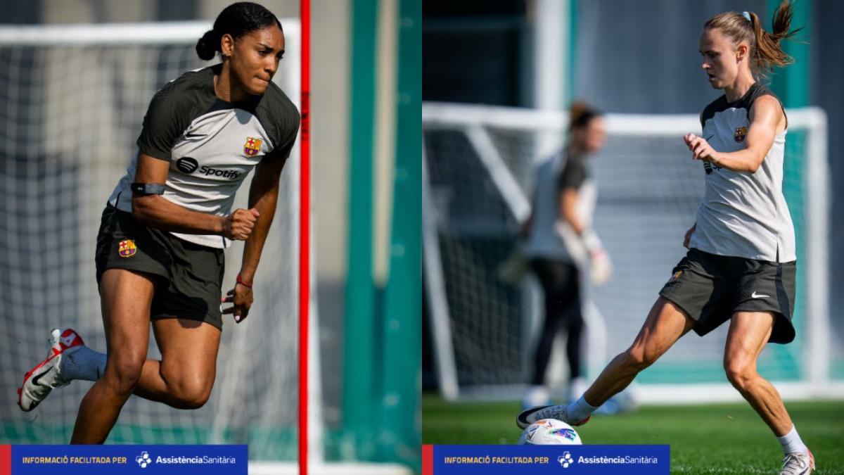 Salma Paralluelo y Caroline Graham Hansen