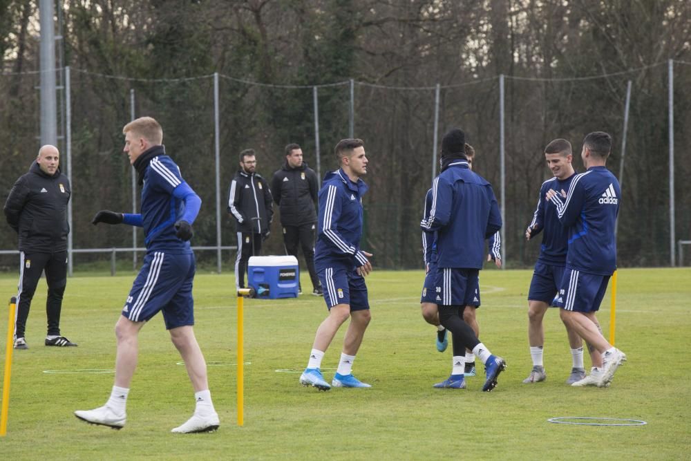 El primer día de Lunin y Luismi en El Requexón