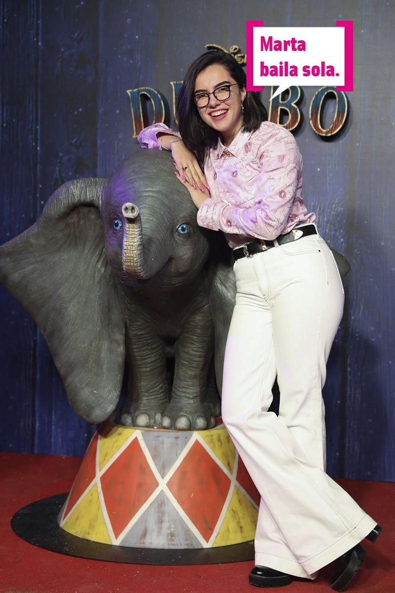 Marta de OT 2018 en la premiere de 'Dumbo'