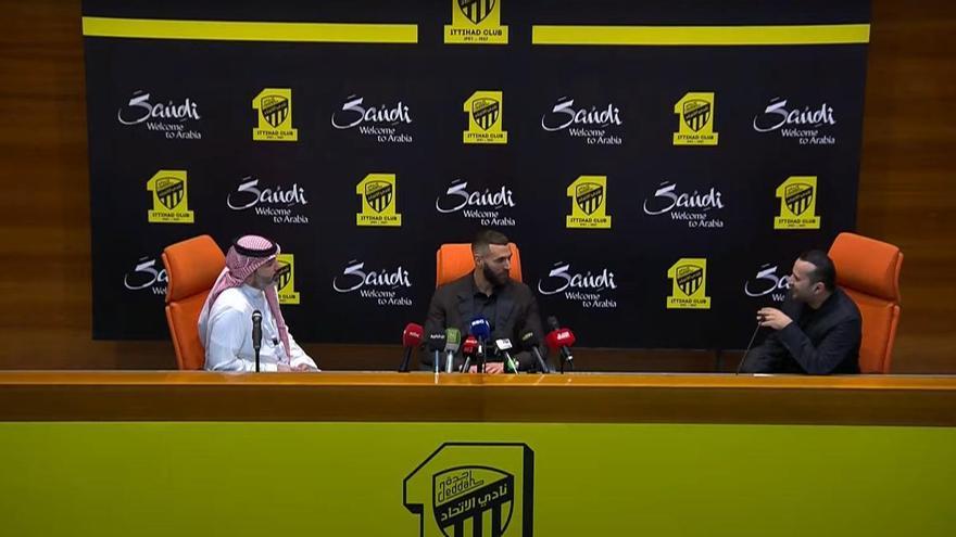 La presentación de Benzema en Arabia Saudí, un gran acto de propaganda: &quot;El país musulmán donde siempre he querido vivir&quot;