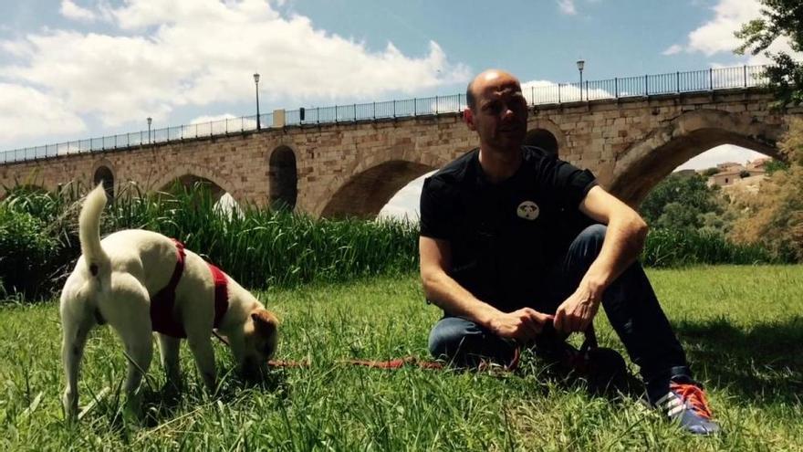 Pipper, el "perro influencer", en Zamora