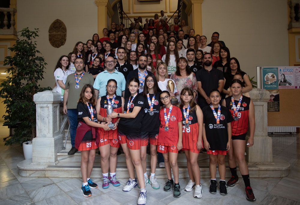 Recepción a las jugadoras del CBF Puerto tras el ascenso a Primera Nacional