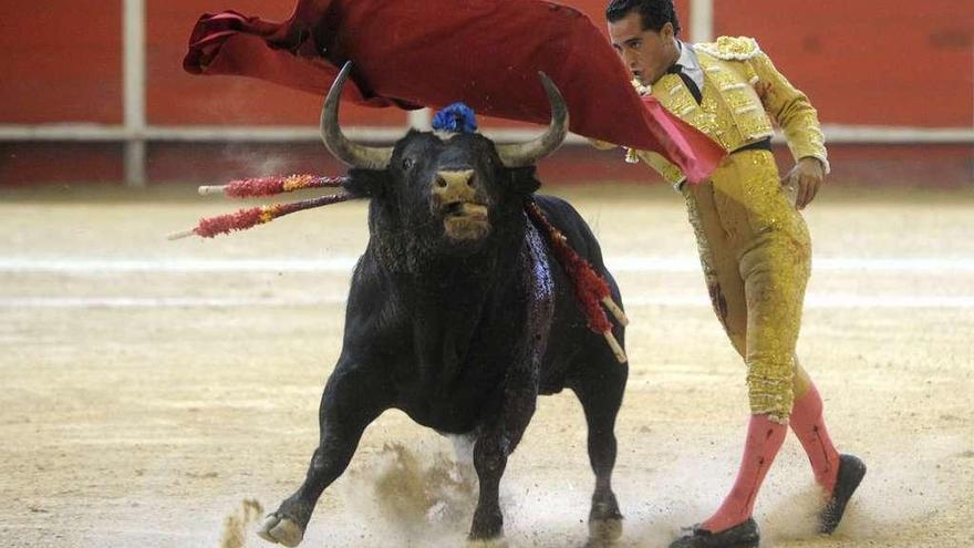 Iván Fandiño, durante una corrida en el Coliseum de A Coruña.