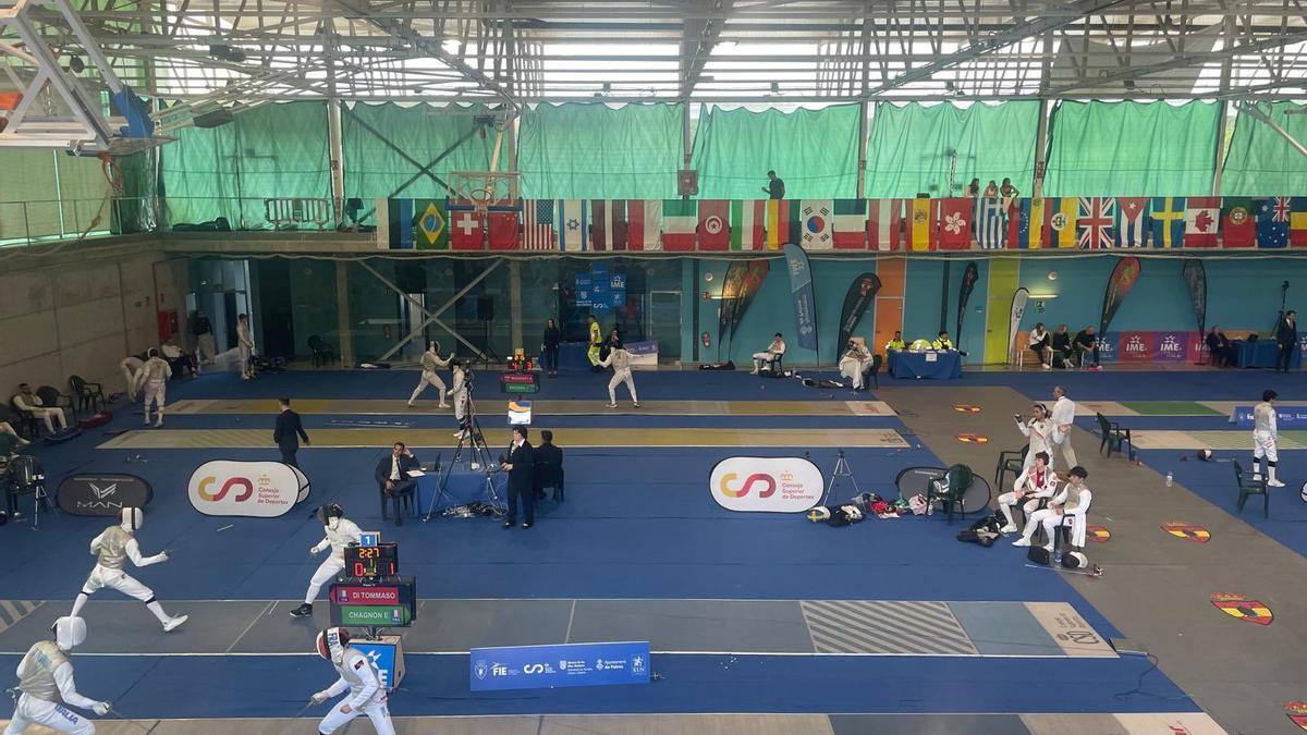 La Copa del Mundo de florete se celebra en el polideportivo Rudy Fernández