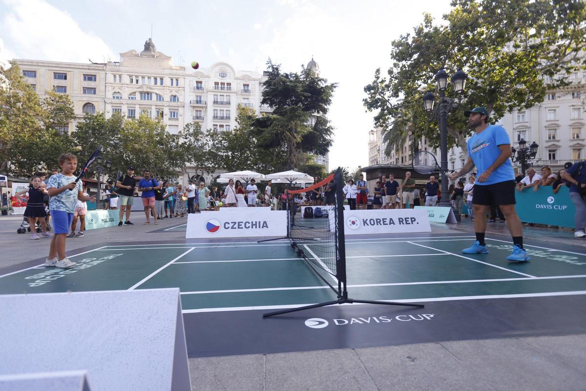 Fiesta del tenis en València por la Copa Davis
