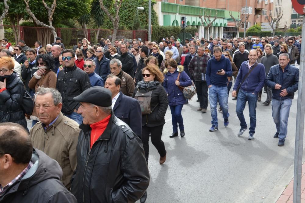 Manifestación en Murcia de los agricultores