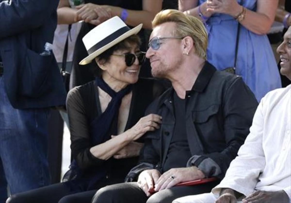 Yoko Ono i Bono recorden John Lennon_MEDIA_1