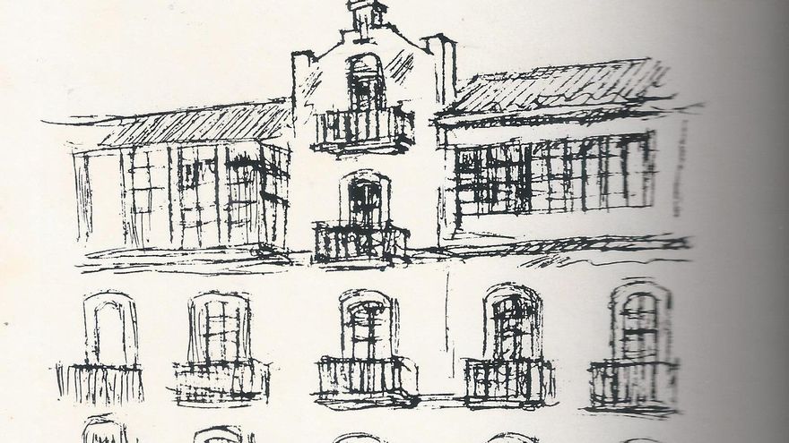 Apunte de Agustín Portela sobre la casa natal de Sánchez Cantón.