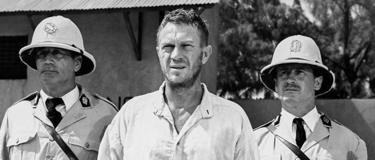 Steve McQueen nunha imaxe de Papillon (1973).