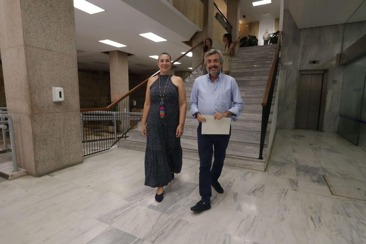 Eva Contador y Miguel Ángel Torrico.