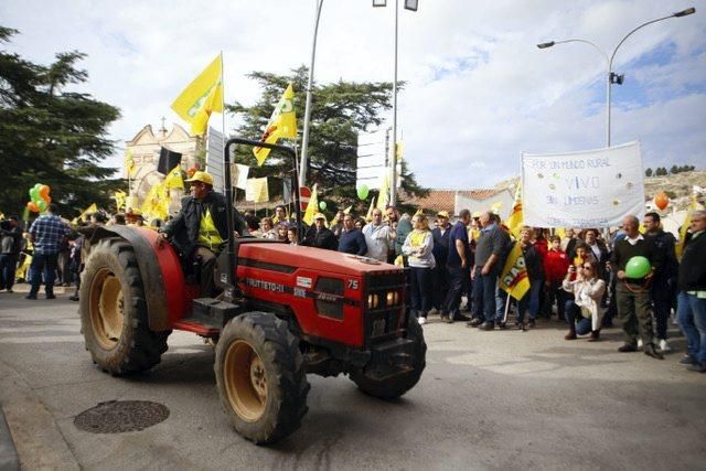 Manifestación de agricultores en Calatayud