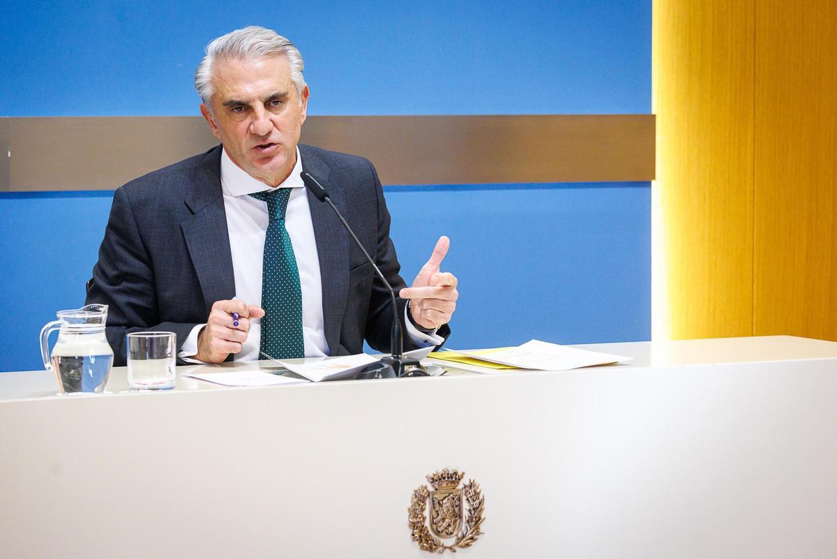 El concejal delegado de Vivienda del Ayuntamiento de Zaragoza, José Miguel Rodrigo, este martes.