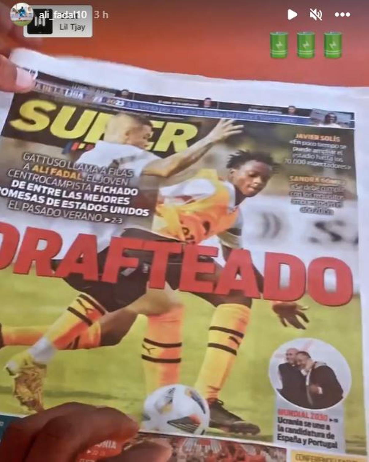 Ali Fadal comparte la SUPERPortada