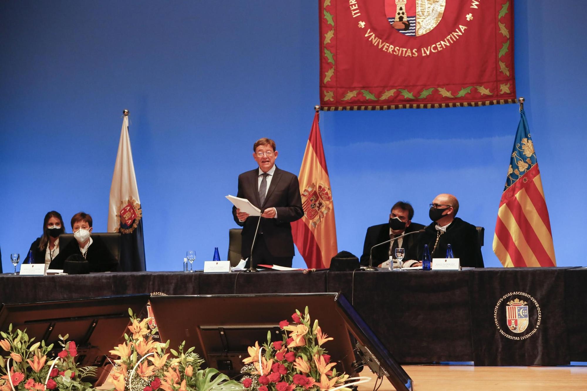 La Universidad de Alicante acoge la apertura del curso universitario de la Comunidad Valenciana