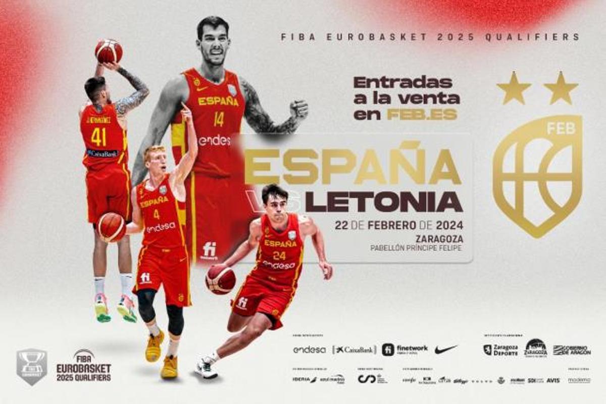 A la venta las entradas para el España-Letonia de Zaragoza.