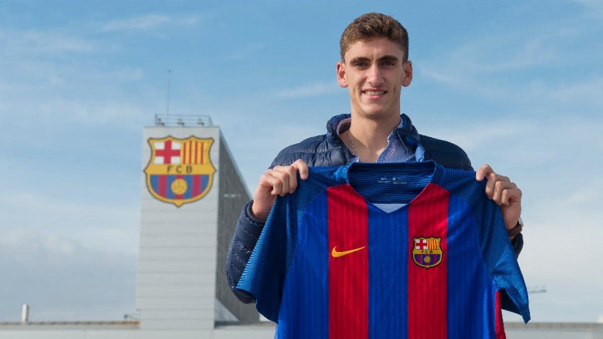 Santi Bueno, en su etapa en el FC Barcelona
