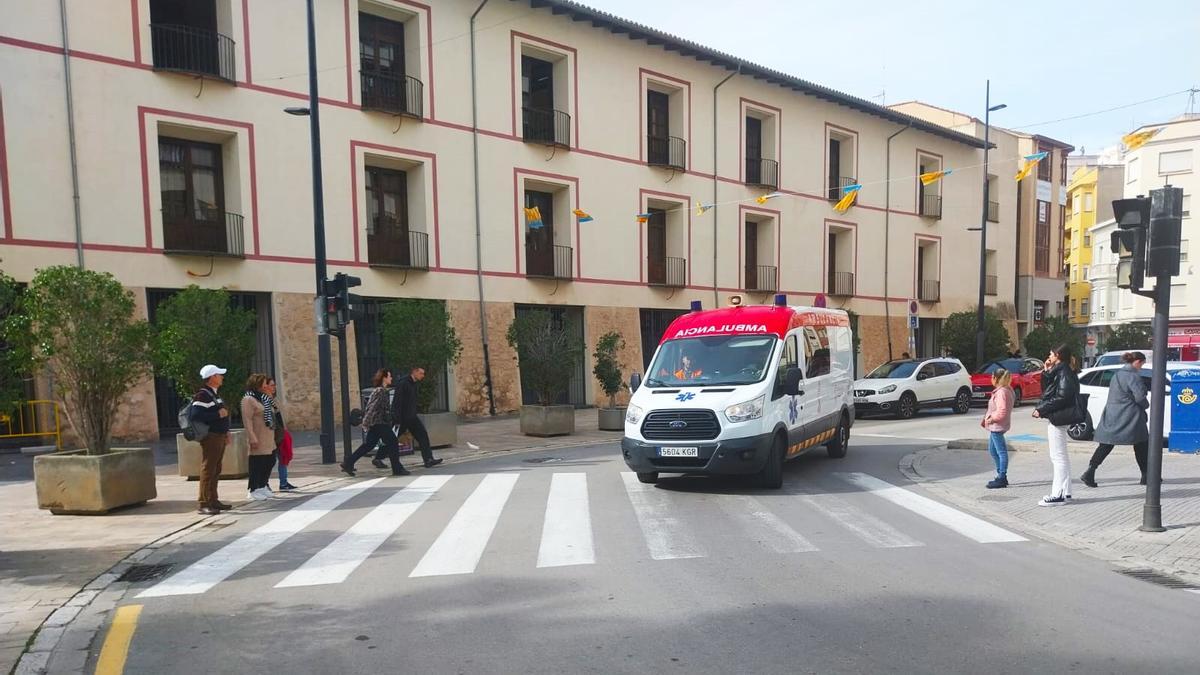 Uno de los cruces más concurridos de Gandia, en el centro de la ciudad.