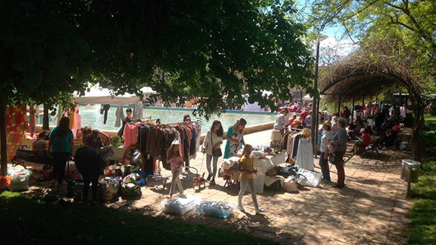 Mercado solidario en el el Parc de ses Fonts