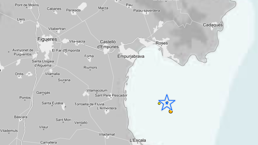 Terratrèmol de 3 graus d&#039;intensitat davant la costa de l&#039;Alt Empordà