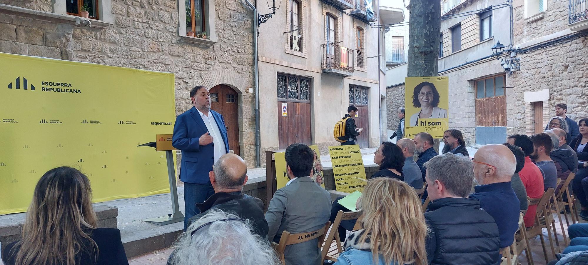 Junqueras apadrina els candidats d'ERC al Solsonès