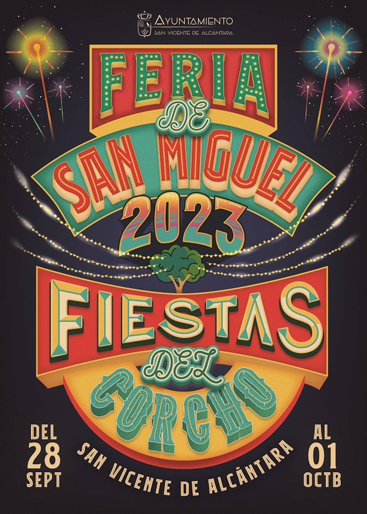 Cartel de la Feria de San Miguel 2023-Fiestas del Corcho.