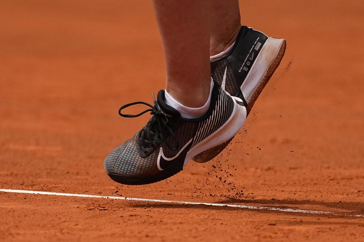 Detalle de las Nike de Paula Badosa