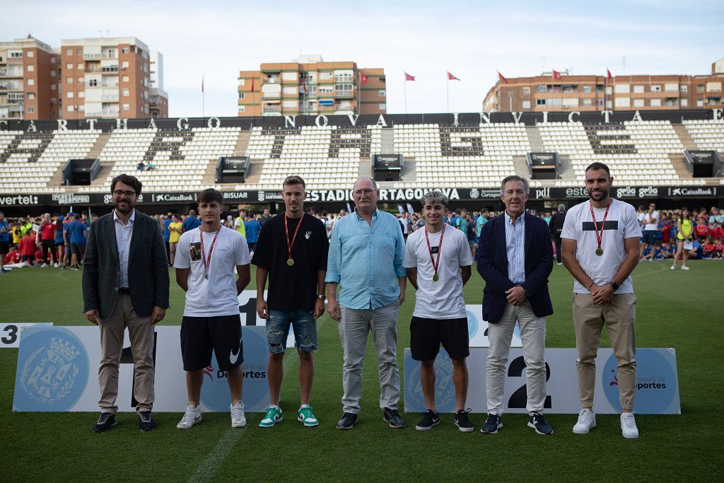 Clausura de la liga coal de fútbol en Cartagena