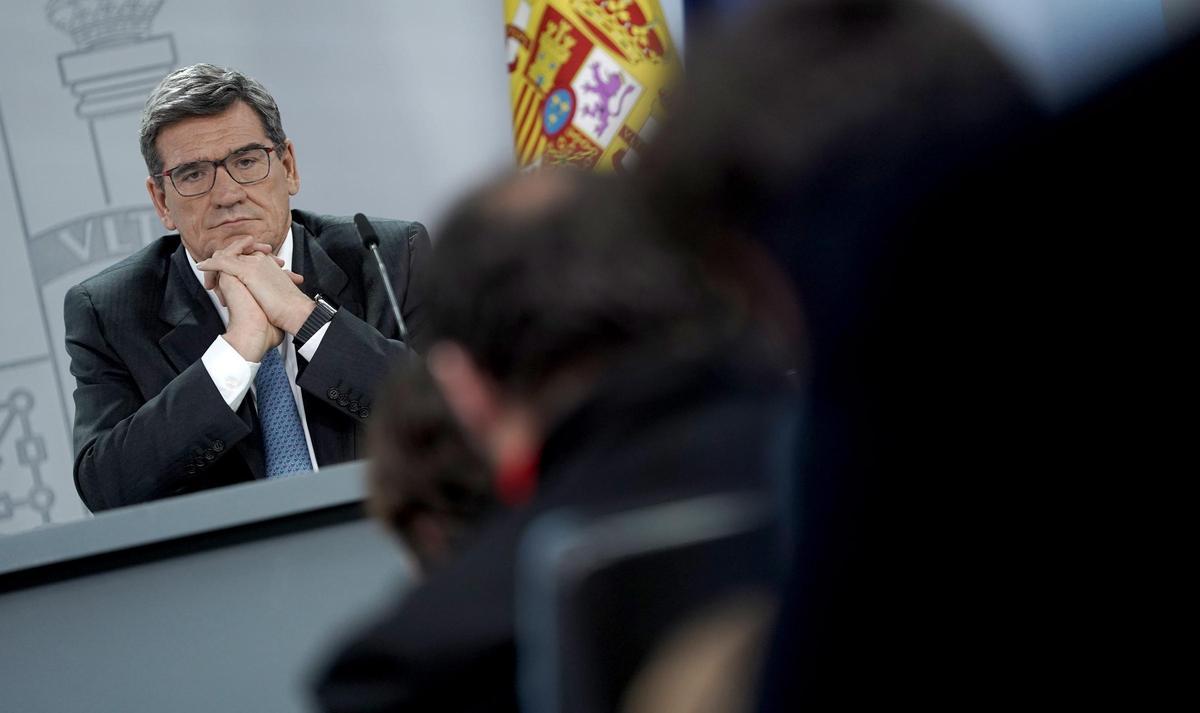 José Luis Escrivá durante la rueda de prensa posterior al Consejo de Ministros.
