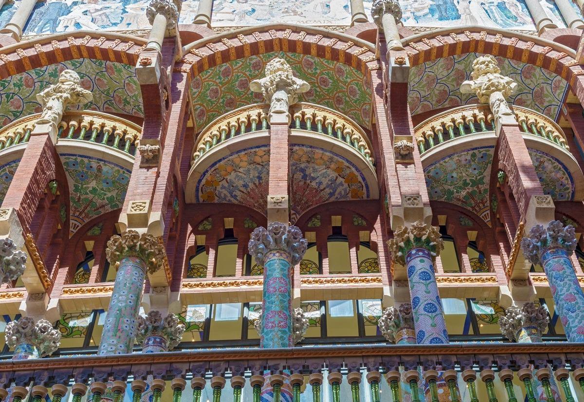 Palau de la Música Catalana y hospital de Sant Pau en Barcelona