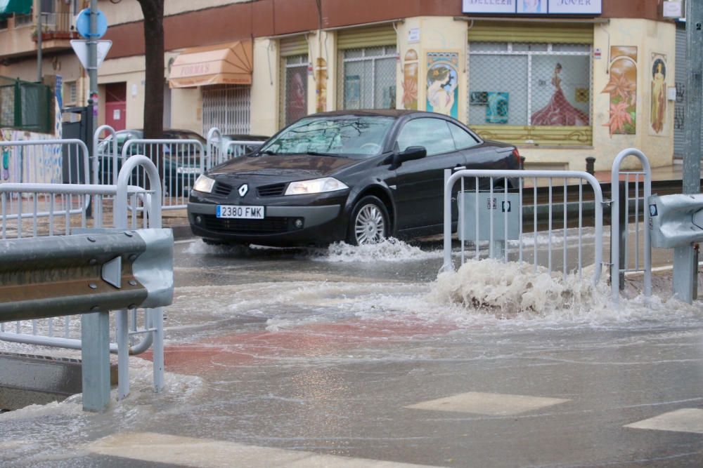 Tromba de agua en Alicante.