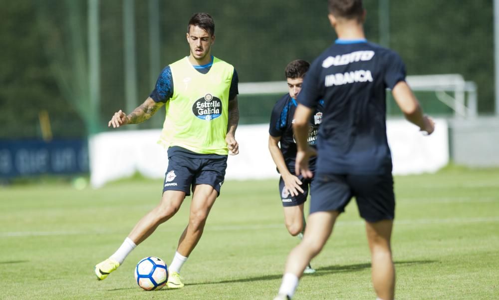 Andone y Fayçal se suman a los entrenamientos