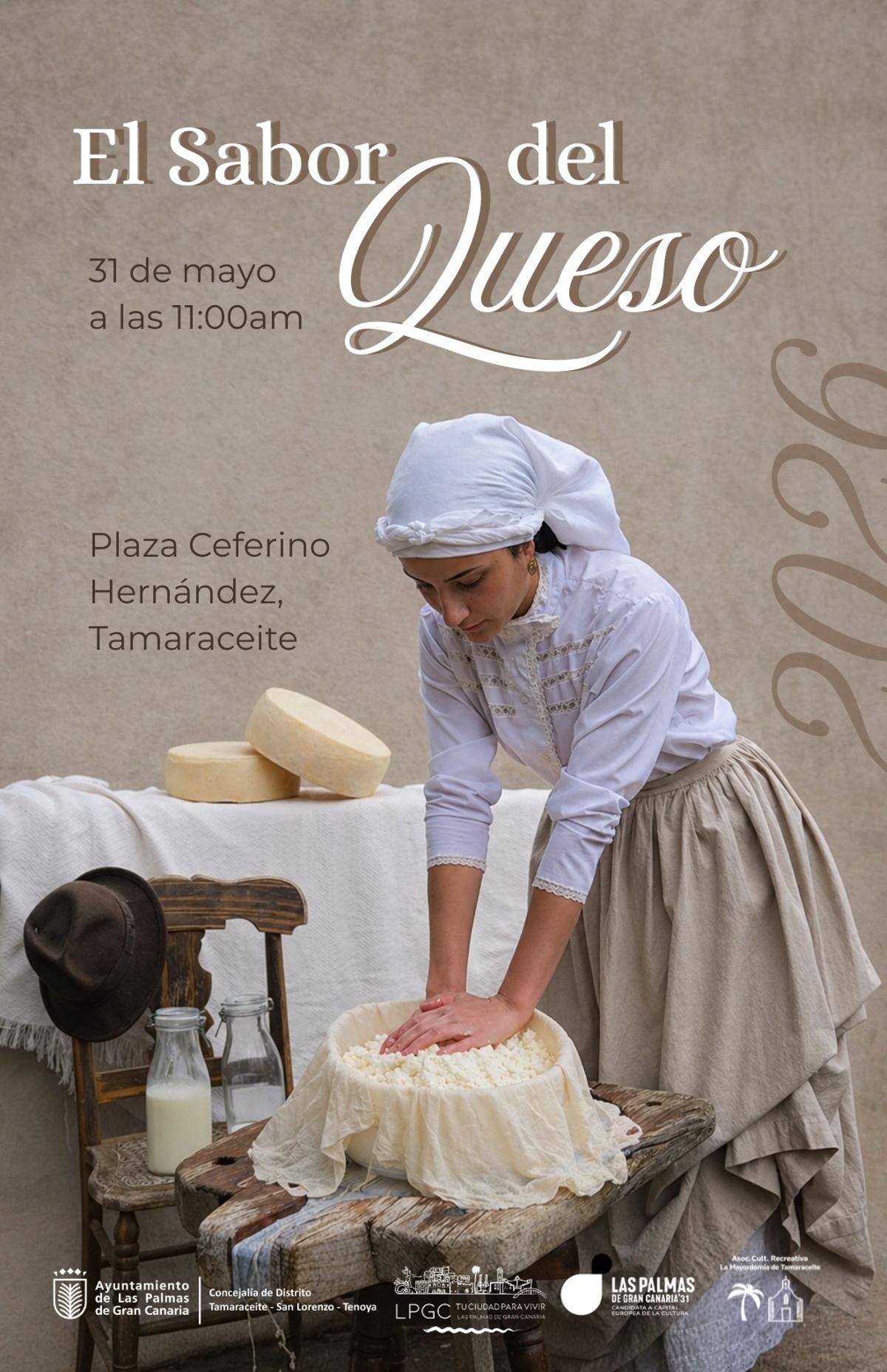 Cartel de la feria El Sabor del Queso, en Tamaraceite