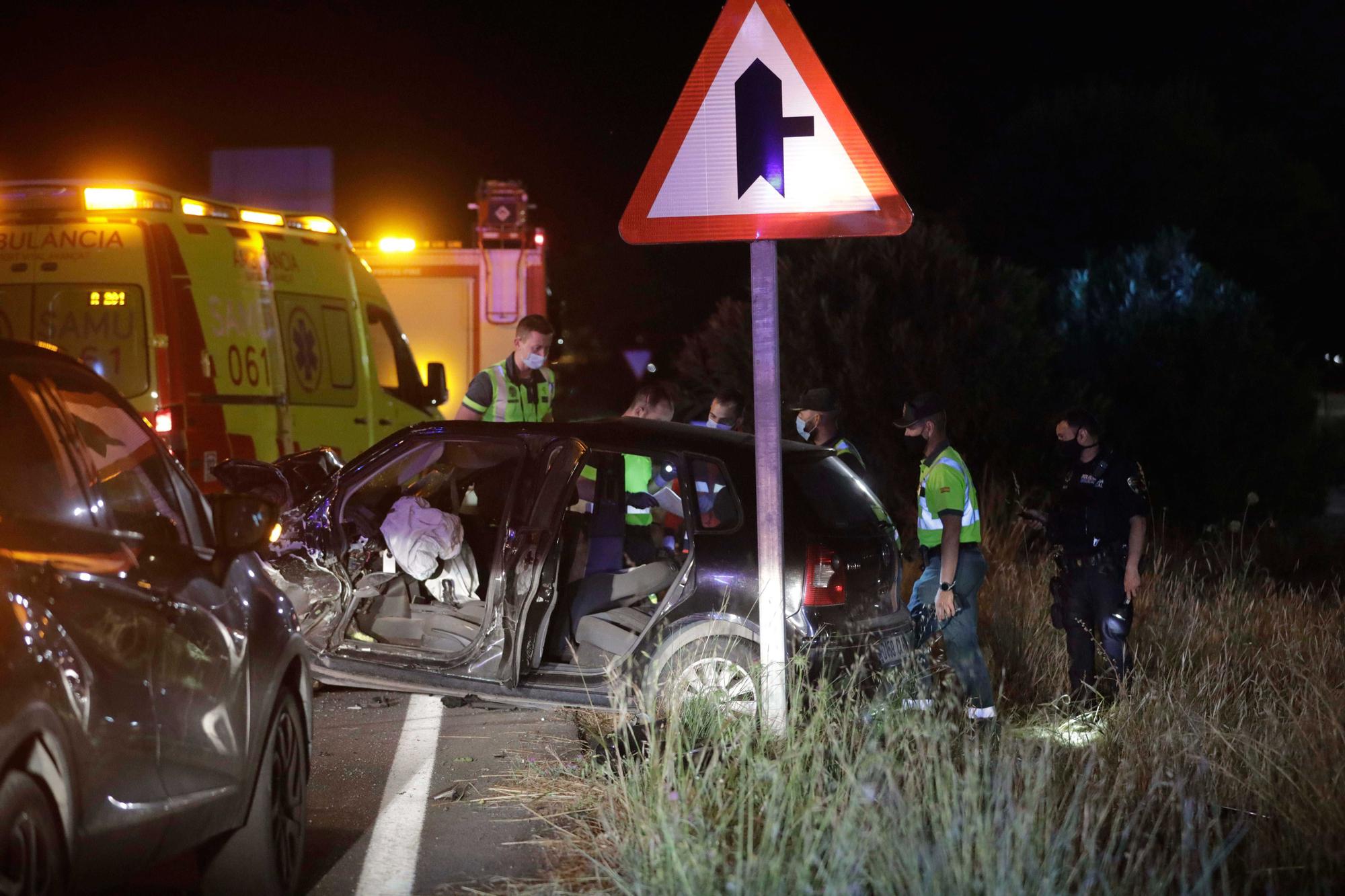 Mueren dos motoristas en un accidente de tráfico en Palma
